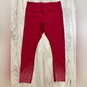 Lululemon Tight Stuff Reflective Dot Scalloped Leggings Size 8